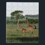 Puzzle Animales de bebé más afectados | Giraffe Calf & Ma<br><div class="desc">Esta linda imagen de animales bebé getty muestra una jirafa de ternera y su mamá.</div>