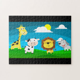 Puzzle Animales de dibujos animados