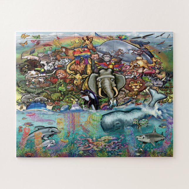 Puzzle Animales de Tierra y Mar (Horizontal)