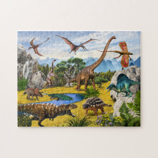 Puzzle Animales del Parque Jurásico de Dinosaurio