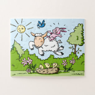 Puzzle Animales felices