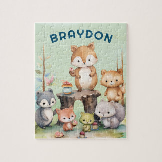 Puzzle Animales forestales de Woodland Personalizados Niñ