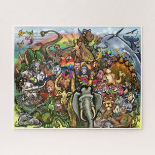 Puzzle Animales grandes y pequeños