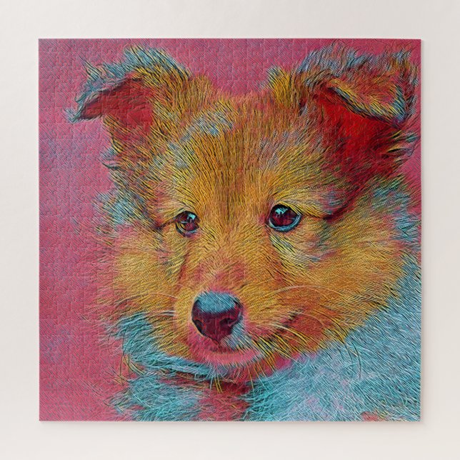 Puzzle Animales populares - Cachorro (Vertical)