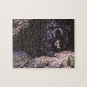 Puzzle Animales Salvajes Antiguos, Osos Perezosos por Lou