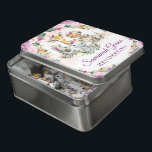 Puzzle Animales salvajes florales florales de la jungla t<br><div class="desc">Rompecabezas de rompecabezas con temática de la jungla,  adorables,  con bonitos animales de safari y una elegante vegetación tropical acuática y flores de color rubio y violeta. Artículos coincidentes disponibles en nuestra tienda!</div>
