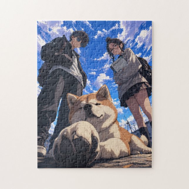 Puzzle Anime Akita (Vertical)