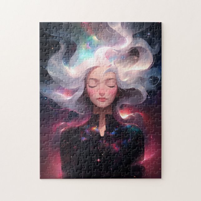 Puzzle Anime Chica Hecho De Estrellas (Vertical)