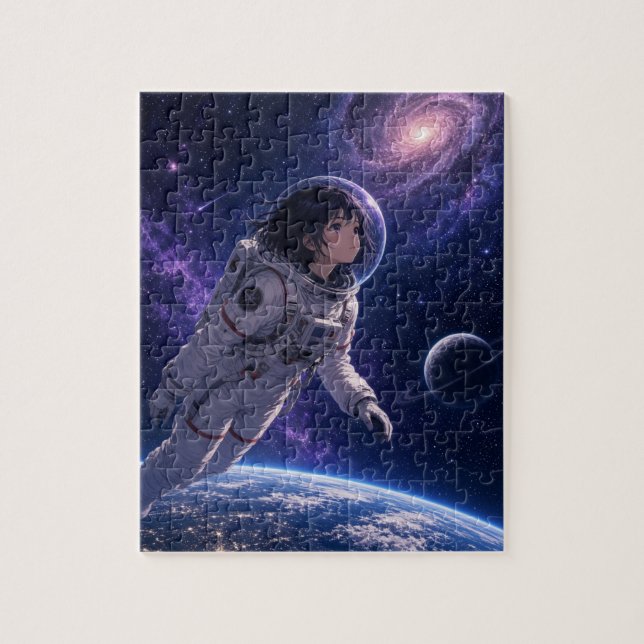 Puzzle Anime en el espacio (Vertical)