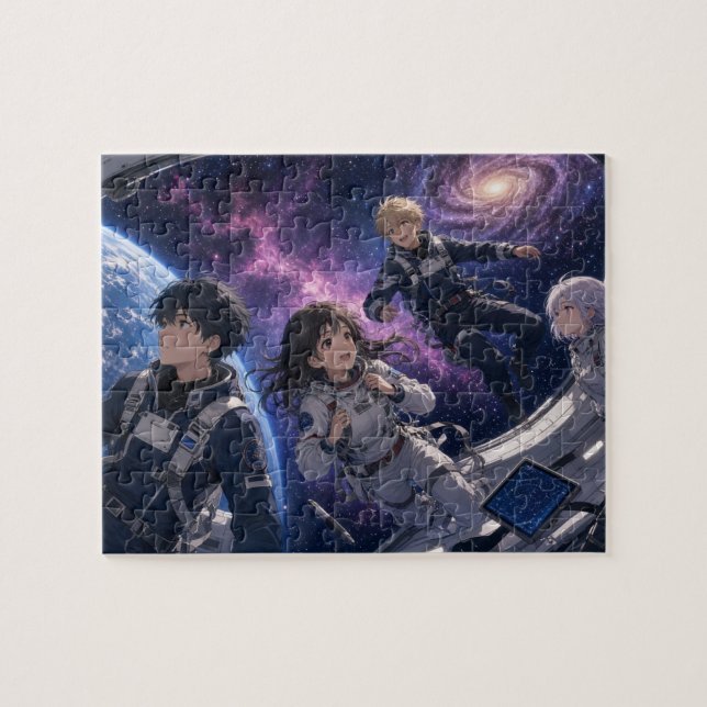 Puzzle Anime en el espacio (Horizontal)