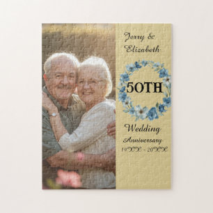 Puzzle Aniversario de bodas personalizado con foto de abu