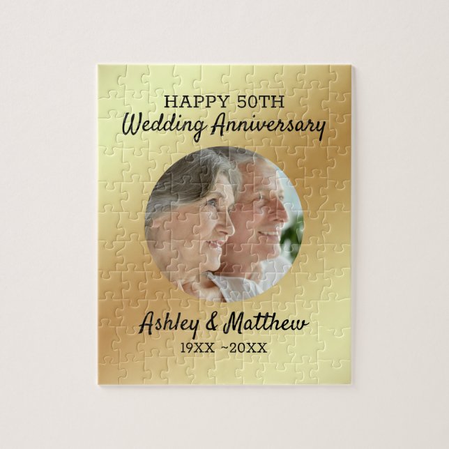 Puzzle Aniversario de la foto del personalizado  (Vertical)