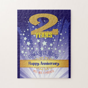 Puzzle Aniversario de la Recuperación de 2 Años Negrita N