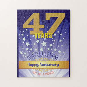 Puzzle Aniversario de la Recuperación de 47 Años Negrita