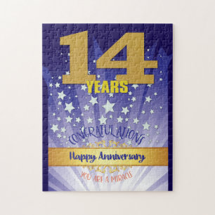 Puzzle Aniversario de Recuperación de 14 Años Número en N