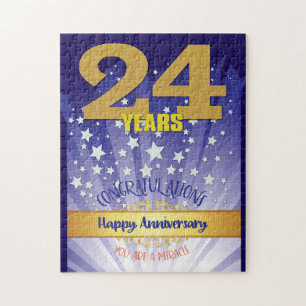 Puzzle Aniversario de Recuperación de 24 Años Número en N