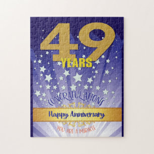 Puzzle Aniversario de recuperación de 49 años Número en n