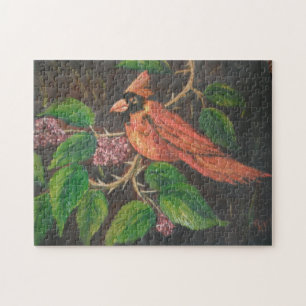 Puzzle Ann Hayes Pintando Cardenal