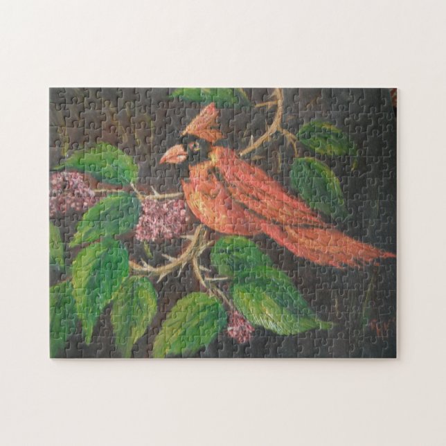 Puzzle Ann Hayes Pintando Cardenal (Horizontal)