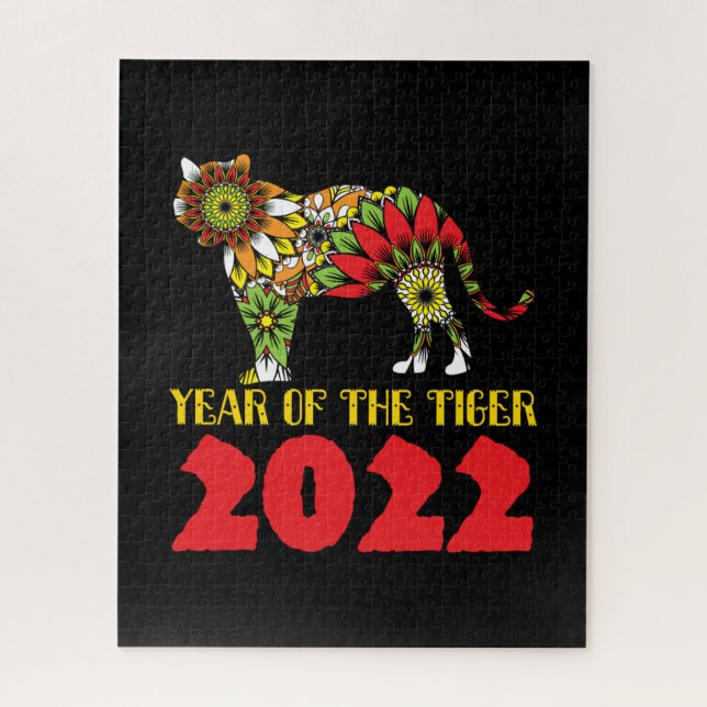 Puzzle Año chino del tigre 2022 (Vertical)