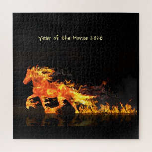 Puzzle Año del Caballo 2026 (Caballo de Fuego)