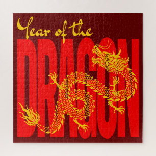 Puzzle Año del Oro Rojo Dragón