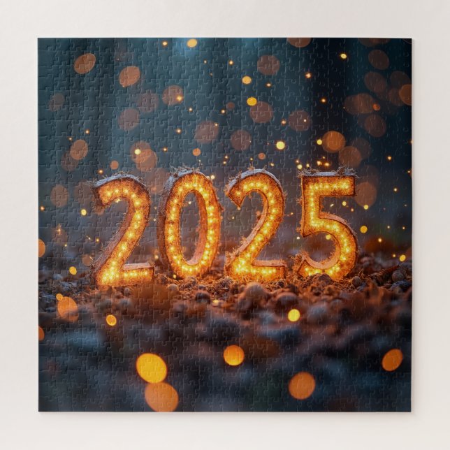 Puzzle año nuevo 2025 (Vertical)