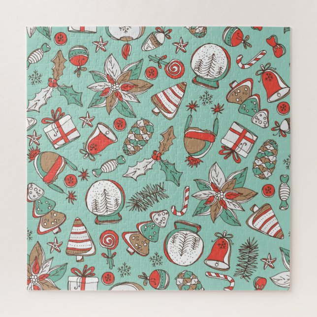 Puzzle Año Nuevo de navidades: mano vieja desatada (Vertical)