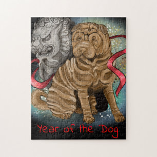 Puzzle Año zodiaco chino del perro