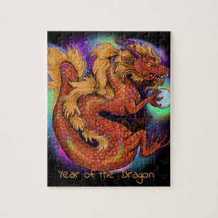 Puzzle Año Zodiaco del Dragón en China 2024