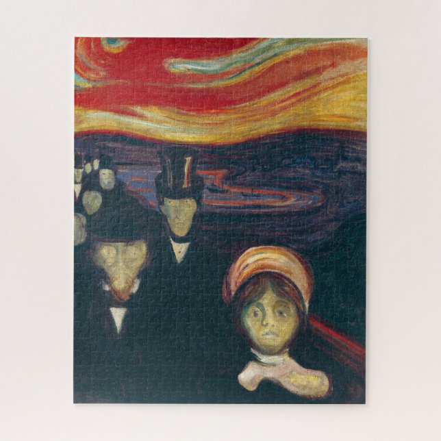 Puzzle Ansiedad por Edvard Munch (Vertical)