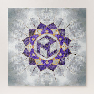 Puzzle Antahkarana en Lotus Mandala- Amethyst and Pearl
