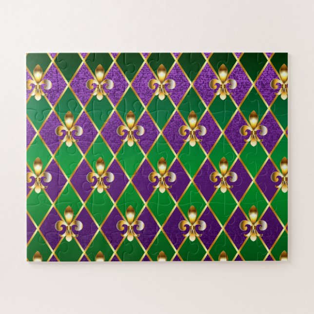Puzzle Antecedentes de joyas Mardi Gras (Horizontal)