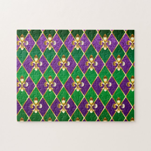 Puzzle Antecedentes de joyas Mardi Gras (Horizontal)