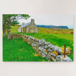 Puzzle Antigua cabaña irlandesa Galway Irlanda.