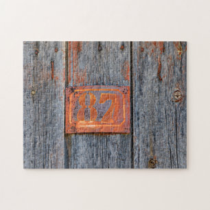 Puzzle Antigua casa Metalizado Grunge Rusty número 87 Fot