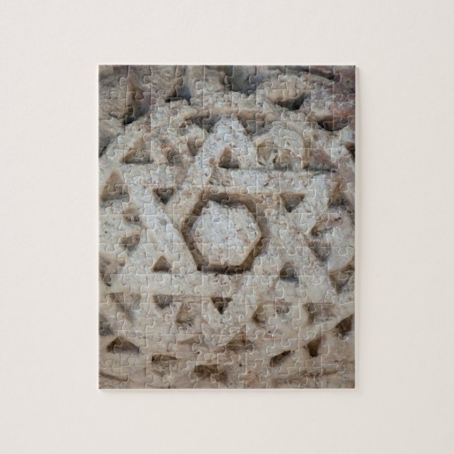 Puzzle Antigua talla de la estrella de David, Israel (Vertical)