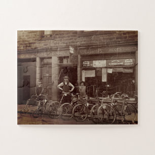 Puzzle Antigua tienda de bicicletas escocesa G J MacDonal
