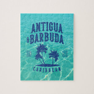 Puzzle Antigua y Barbuda Palma del Caribe