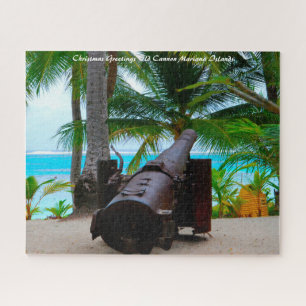 Puzzle Antiguas Islas Marianas de Canón. Saludos navideño