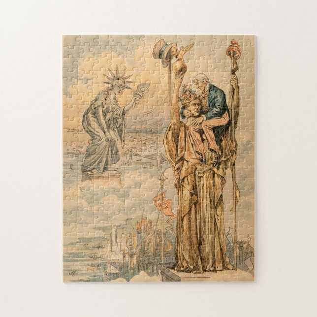 Puzzle Antigüedad de la república de la libertad de la (Vertical)