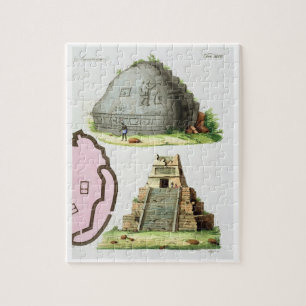 Puzzle Antigüedades centroamericanas, detalle del pyrami