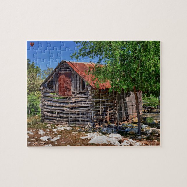 Puzzle Antiguo Barn de Texas (Horizontal)