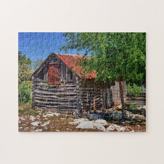Puzzle Antiguo granero de Texas. (Horizontal)