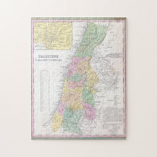 Puzzle Antiguo mapa del estado histórico de Palestina de  (Vertical)