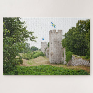 Puzzle Antiguo muro de la ciudad de Visby Gotland Suecia 