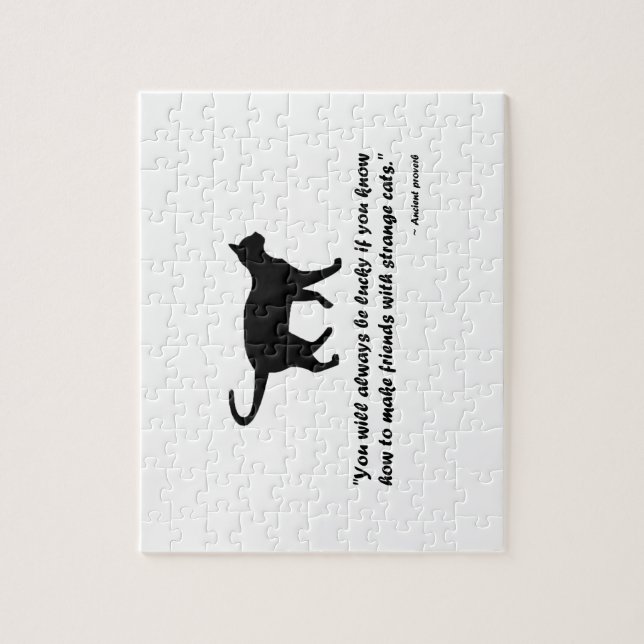 Puzzle Antiguo Proverbio Gato (Vertical)