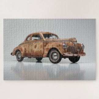 Puzzle Antiguo Rusty Barn Vintage Busca Automóviles