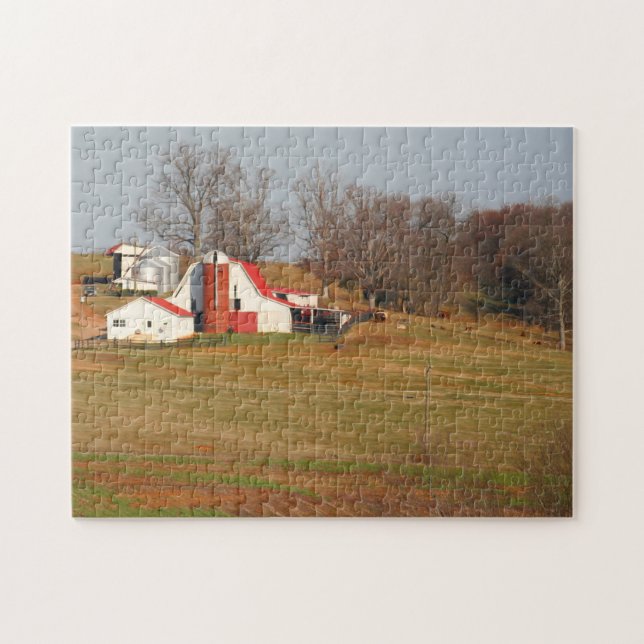 Puzzle Antiguos establos de Tennessee. (Horizontal)