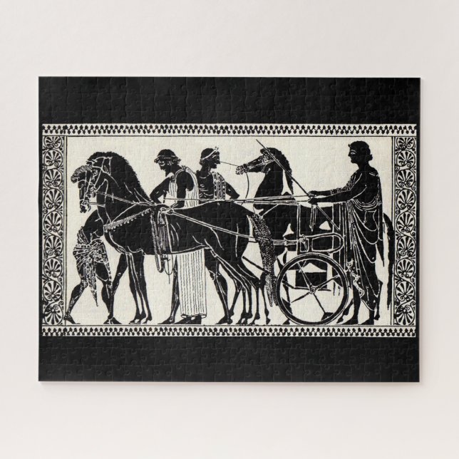 Puzzle antiguos hombres y caballos de Roma (Horizontal)